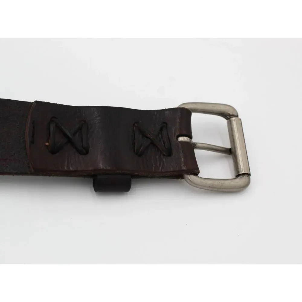 Polo Ralph Lauren Belt Mens 38 95 cm Brown Leather Distressed Casual Workwear